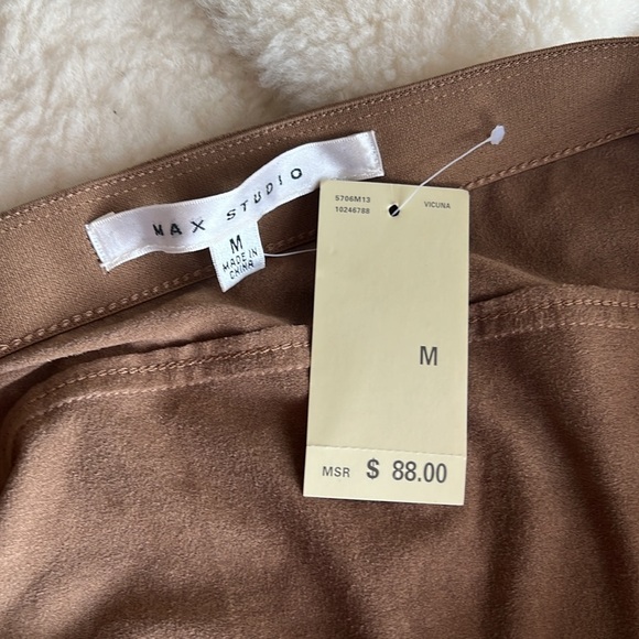 Brown Max Studio Faux Suede Skirt (NWT) - Picture 4 of 4